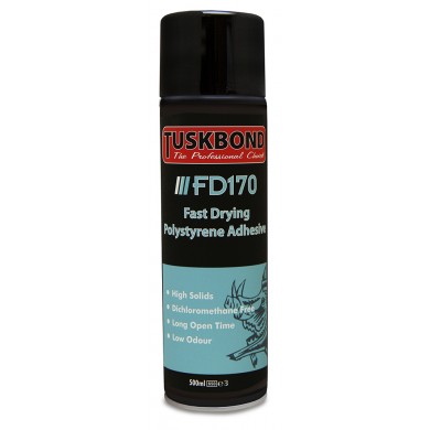 Tuskbond FD170 – Polystyrene Adhesive Aerosol 500ml