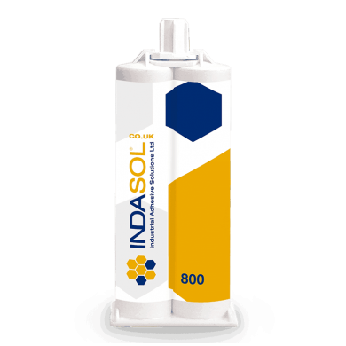 INDASOL 800 - 2 Part Totally Clear Structural Adhesive - 50ml Tube