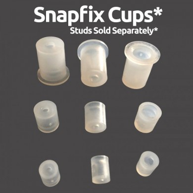 Snapfix Sign Locator Sockets Cups - White - Bag of 250
