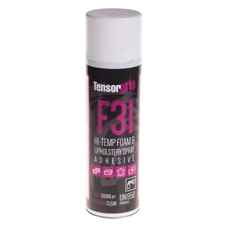 Tensorgrip F31 Hi-Temp Foam &Amp; Upholstery Spray Adhesive Glue - 500Ml Aerosol