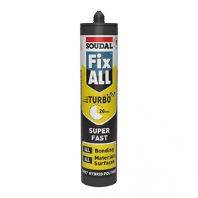 Soudal Fix All Turbo - Super Fast Hybrid Polymer - Black