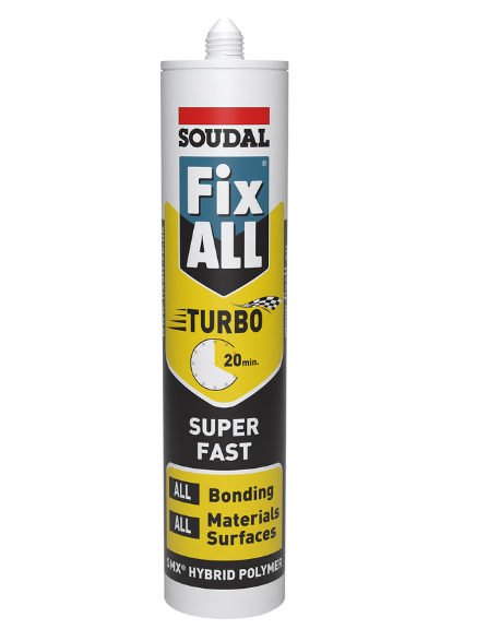 Soudal Fix All Turbo - Super Fast Hybrid Polymer - White