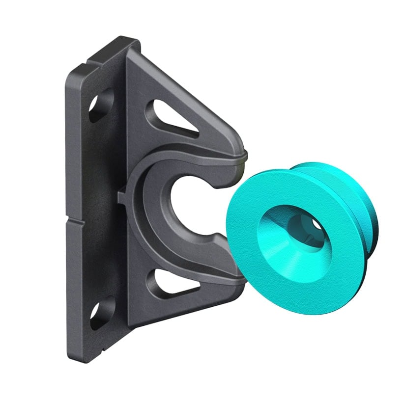 Button Fix Type 2 - Fix & Button for CSK Countersunk Wood Screws - Pack 100