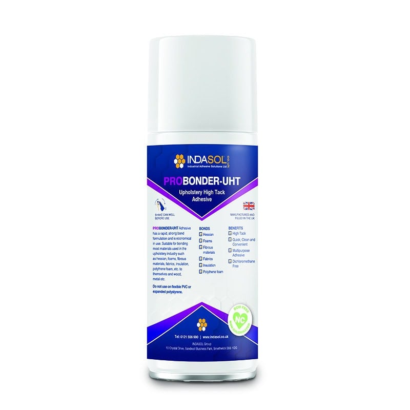 Indasol PROBONDER UHT Upholstery Contact Spray Adhesive - 500ml Aerosol