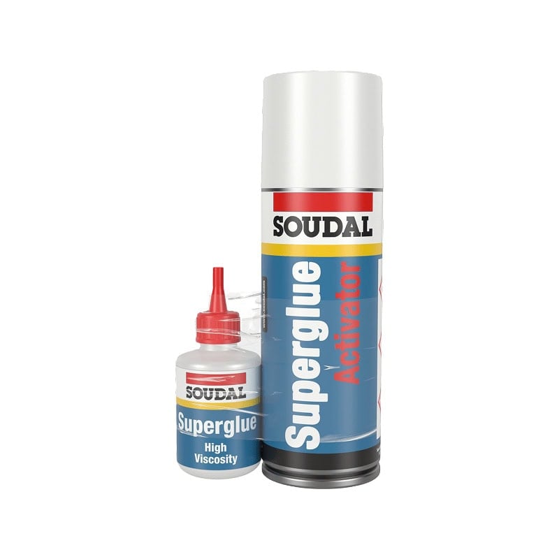 SOUDAL MITRE KIT - 50g HV Cyanoacrylate + 200ml Activator Spray