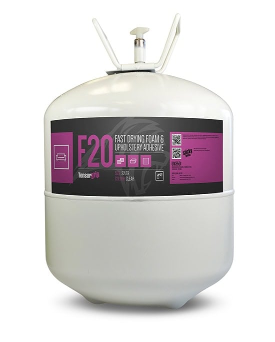 Tensorgrip F20 Fast Drying Foam &Amp; Upholstery Adhesive Glue 22 Litre Canister