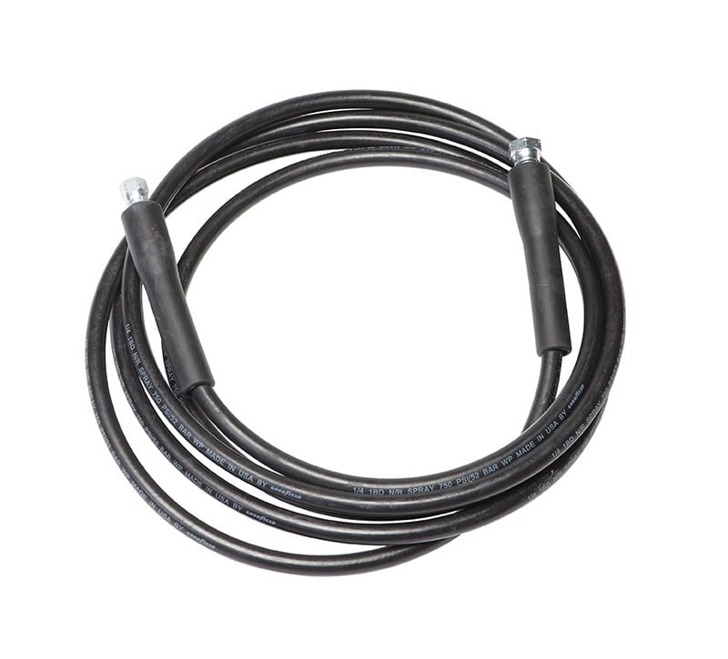 Contact Spray Black Rubber Hose - 4M