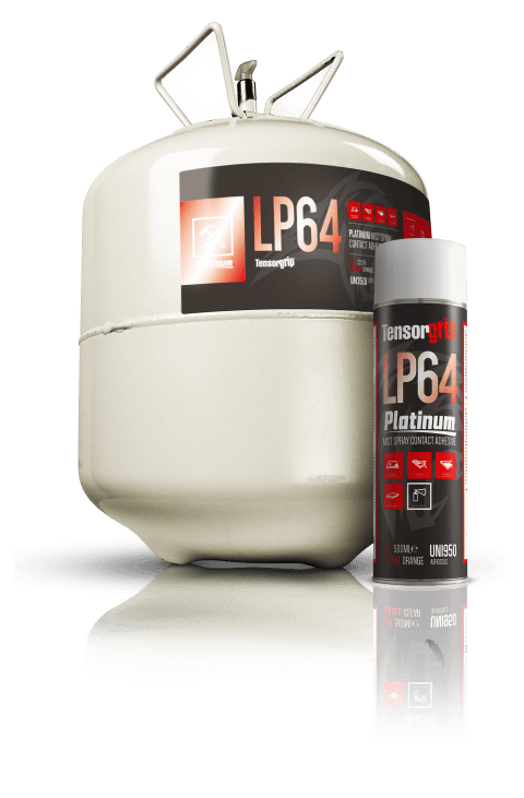 Tensorgrip Lp64 Platinum Mist Spray Contact Adhesive Glue - 22L Canister