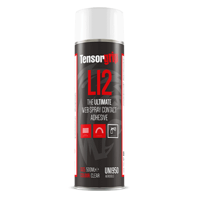Tensorgrip L12 The Ultimate Web Spray Contact Adhesive 500ml Aerosol