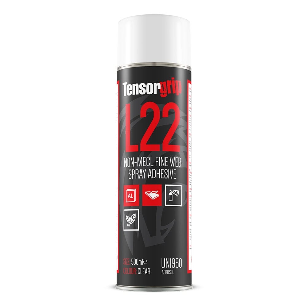 TensorGrip L22 NON-MECL Fine Web Spray Adhesive 500ml Aerosol