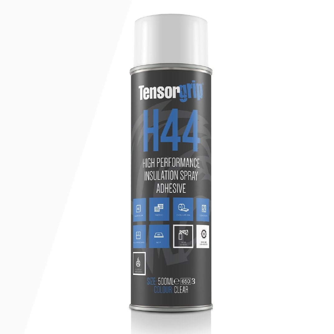 TensorGrip H44 High-Performance Insulation Spray Adhesive - Class A2 Fire Rating - 500ml Aerosol