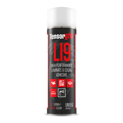 TensorGrip L19 Formica Tested High Performance Laminate and Edging Adhesive 500ml Aerosol