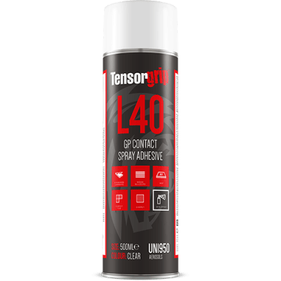 Tensorgrip L40 Gp Contact Web Spray Adhesive Glue - 500Ml Aerosol