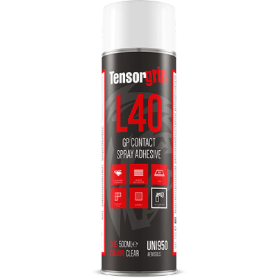 TensorGrip L40 GP Contact Web Spray Adhesive Glue - 500ml Aerosol