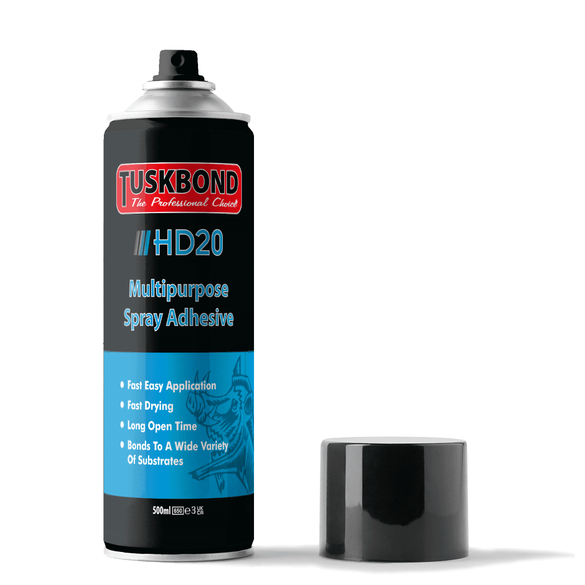 Tuskbond HD20 Multipurpose Spray Adhesive Glue 500ml Aerosol