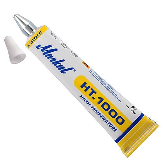 Markal HT-1000 White High Temperature Ball Point Metal Marker Pen 3mm Tip